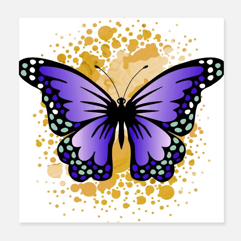Schmetterling Poster 20x20 cm