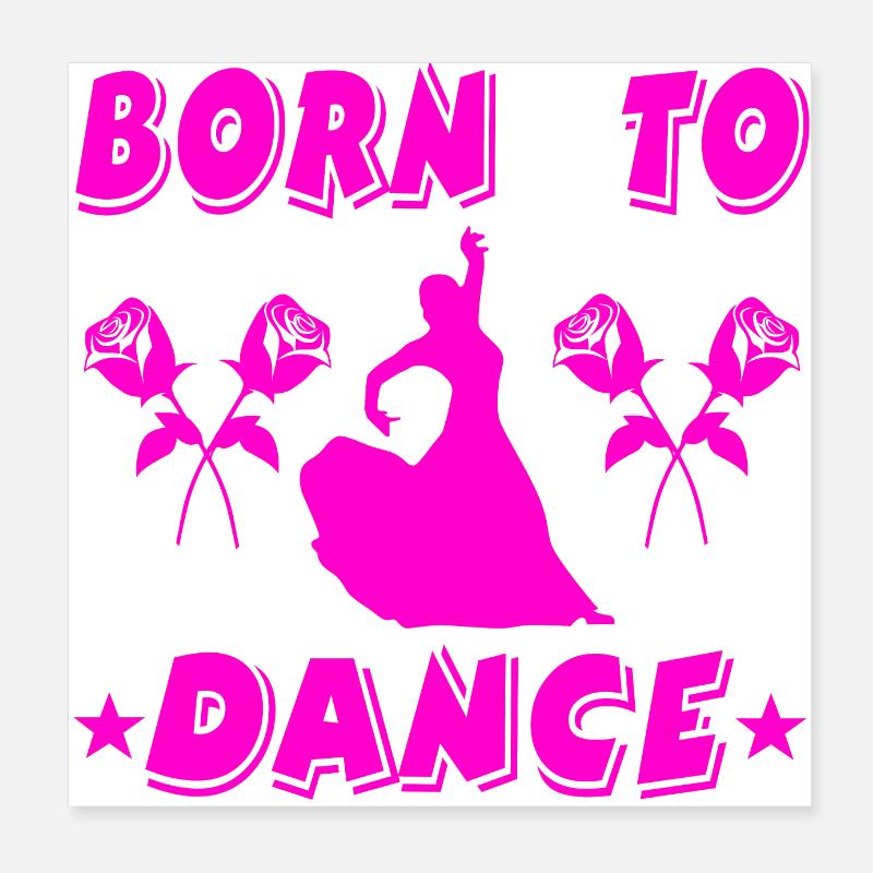 Tanzen Poster 20x20 cm