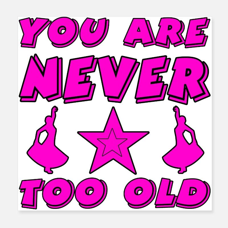 Tanzen Poster 20x20 cm