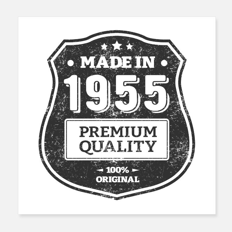 MADE IN 1955 Poster 20 x 20 cm