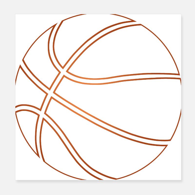 Basket-ball Poster 20 x 20 cm