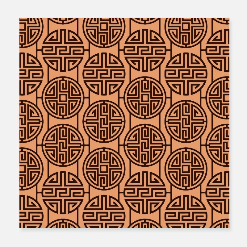 Modèle chinois Poster 20 x 20 cm