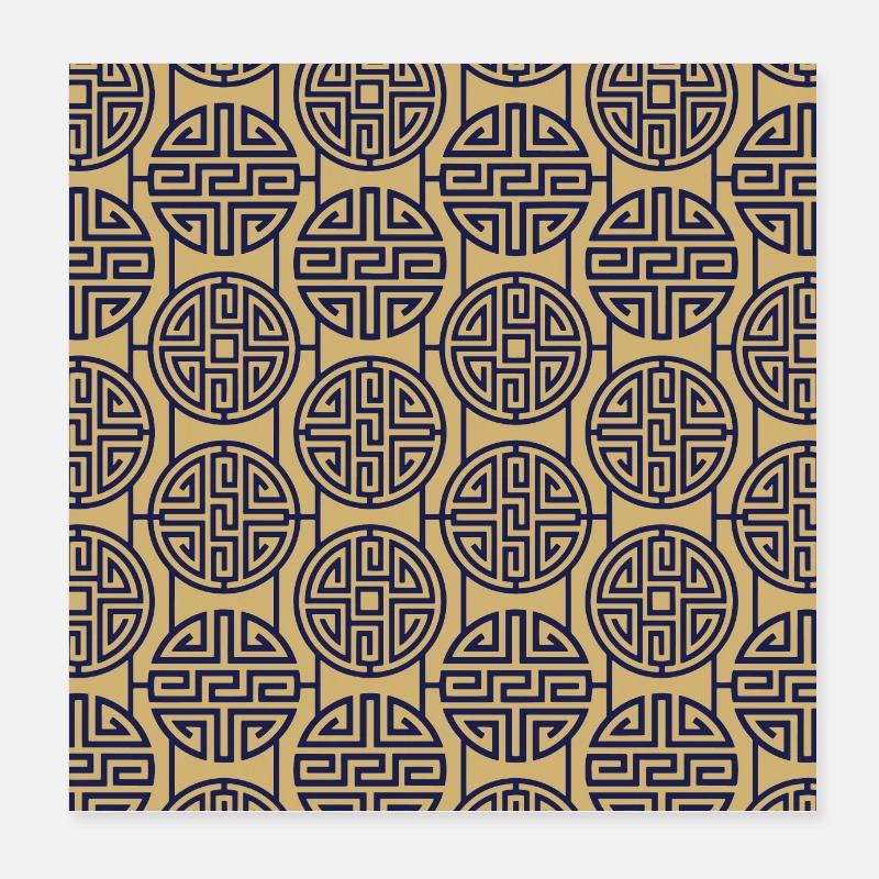 Modèle chinois Poster 20 x 20 cm