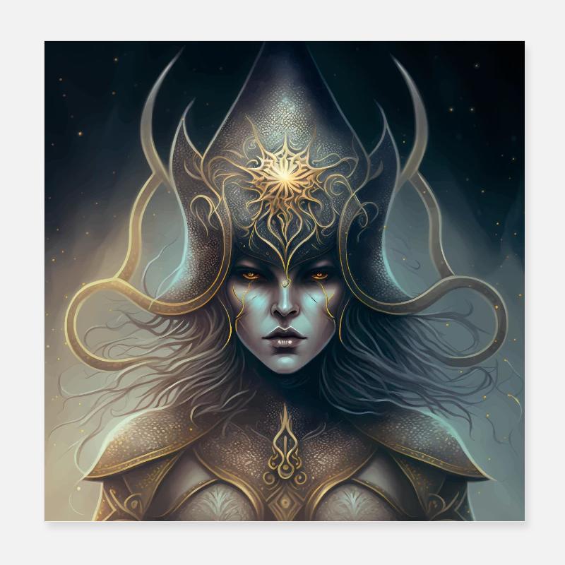 Mashup Witch Version 1 Femme Chevalier Version 1 Poster 20 x 20 cm