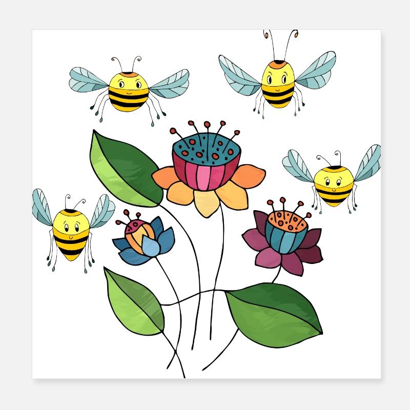 Insectes Poster 20 x 20 cm