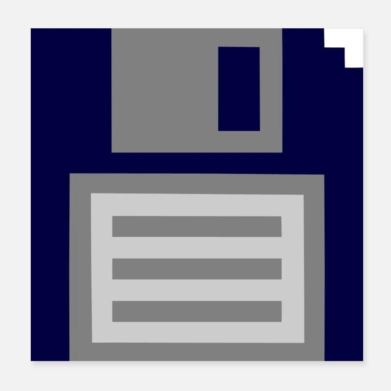 Diskette Poster 20x20 cm