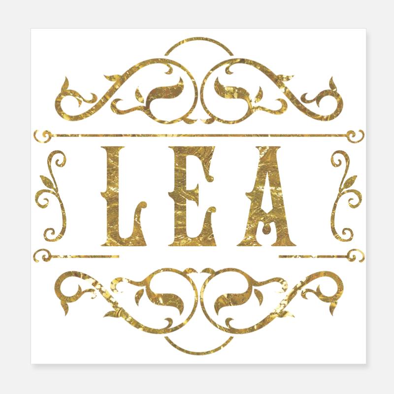 Lea gold Poster 8" x 8" (20x20 cm)