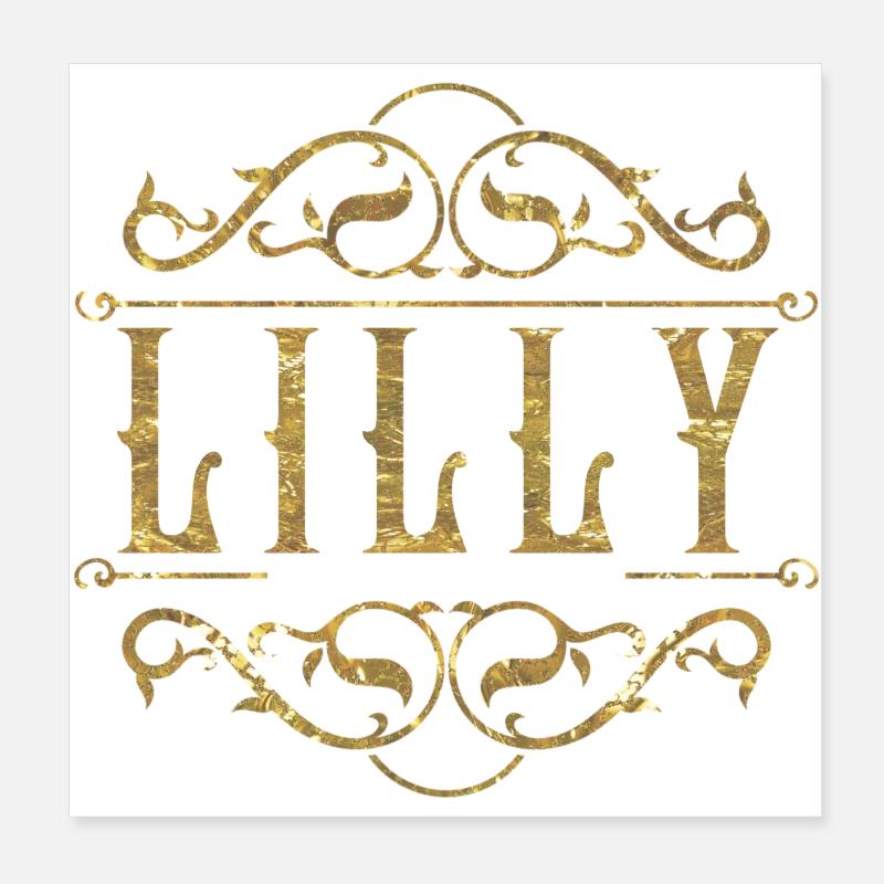 Lilly or Poster 20 x 20 cm