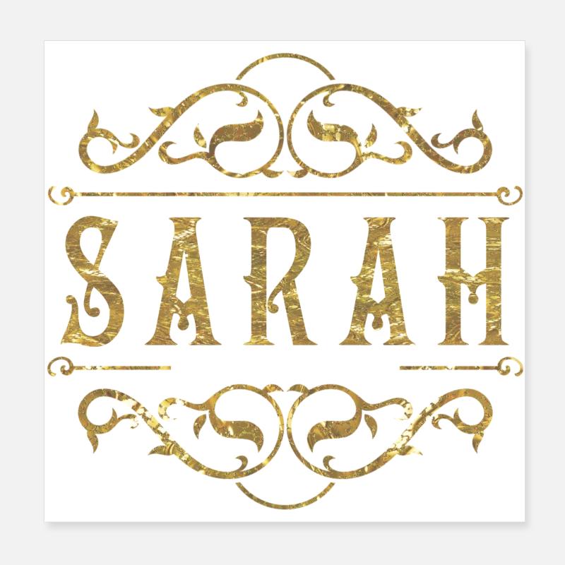 Sarah gold Poster 8" x 8" (20x20 cm)