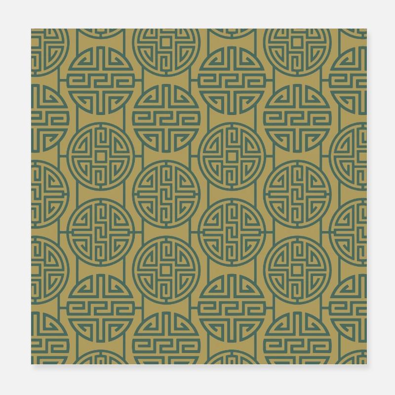 Modèle chinois Poster 20 x 20 cm