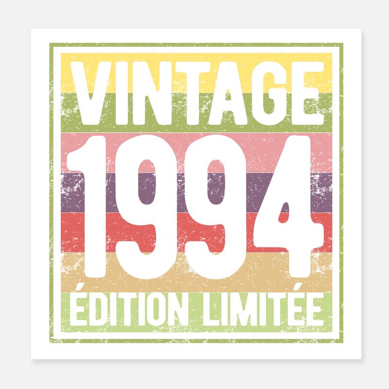 VINTAGE 1994 EDITION LIMITEE Poster 20 x 20 cm