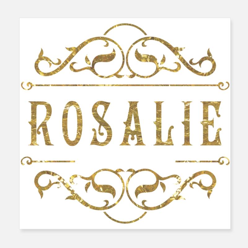 Rosalie oro Poster 20x20 cm