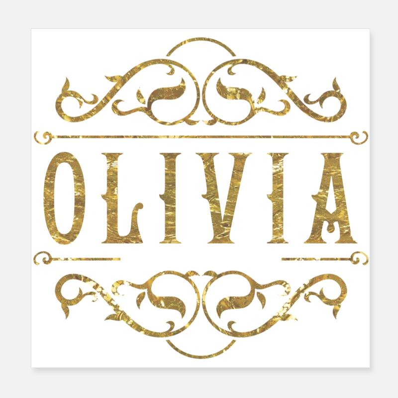Olivia or Poster 20 x 20 cm