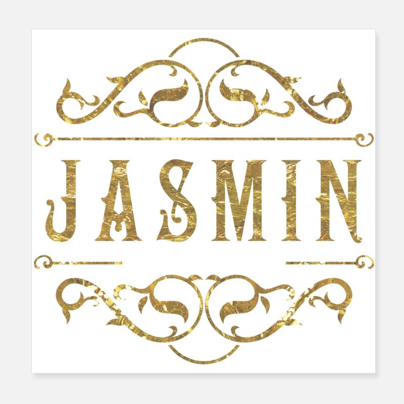 Jasmine gold Poster 8" x 8" (20x20 cm)