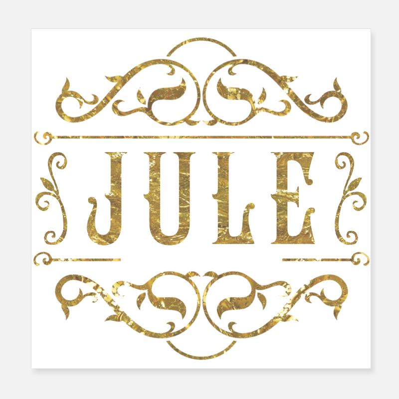 Jule gold Poster 8" x 8" (20x20 cm)