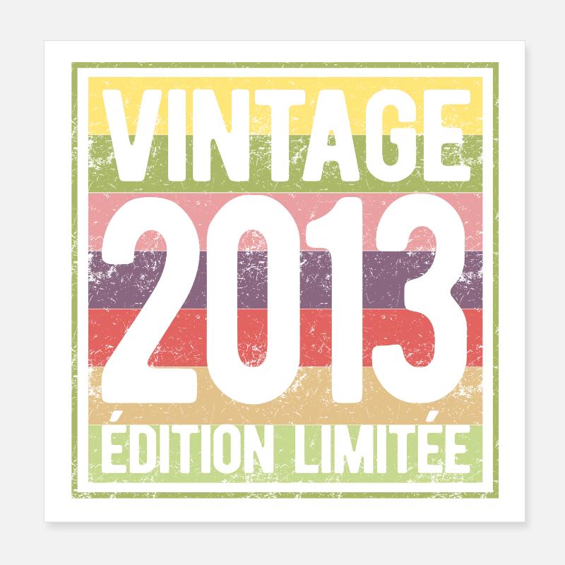 VINTAGE 2013 EDITION LIMITEE Poster 20 x 20 cm