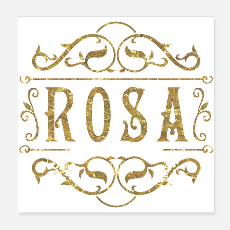 Lyserødt guld Poster 20x20 cm