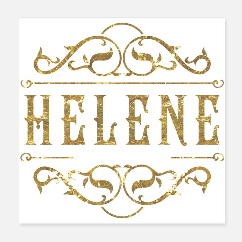 Hélène en or Poster 20 x 20 cm