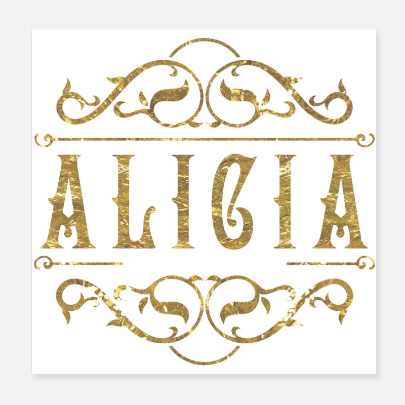 Alicia or Poster 20 x 20 cm