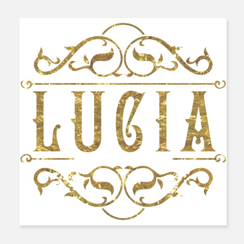 Lucia oro Poster 20x20 cm