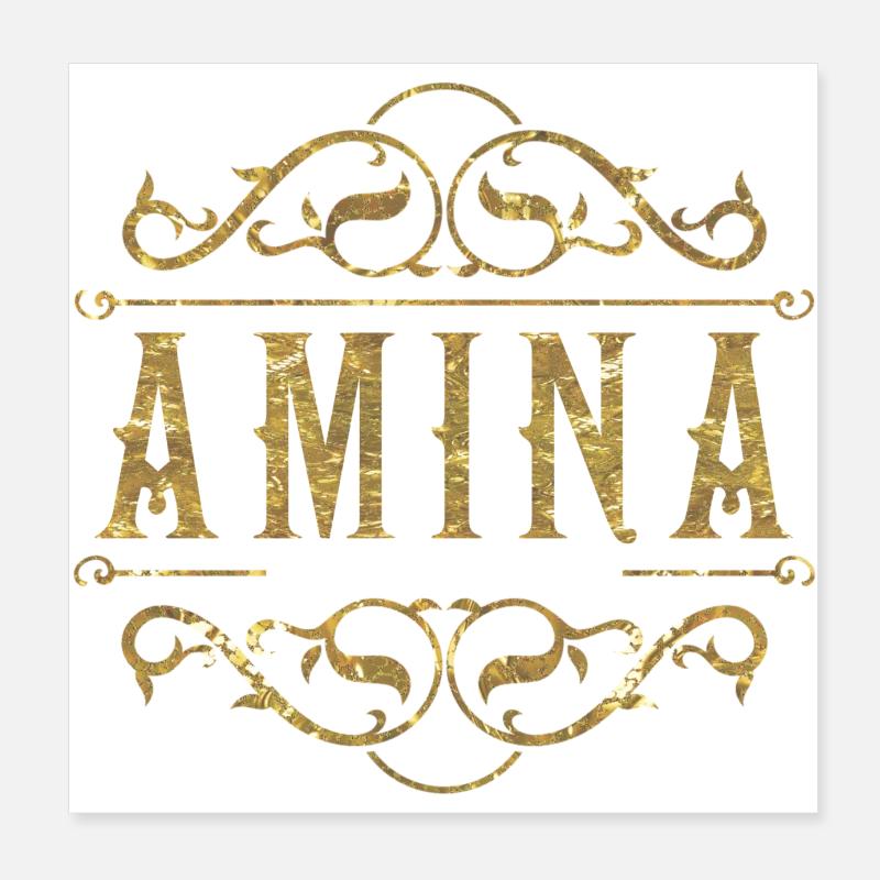 Amina or Poster 20 x 20 cm