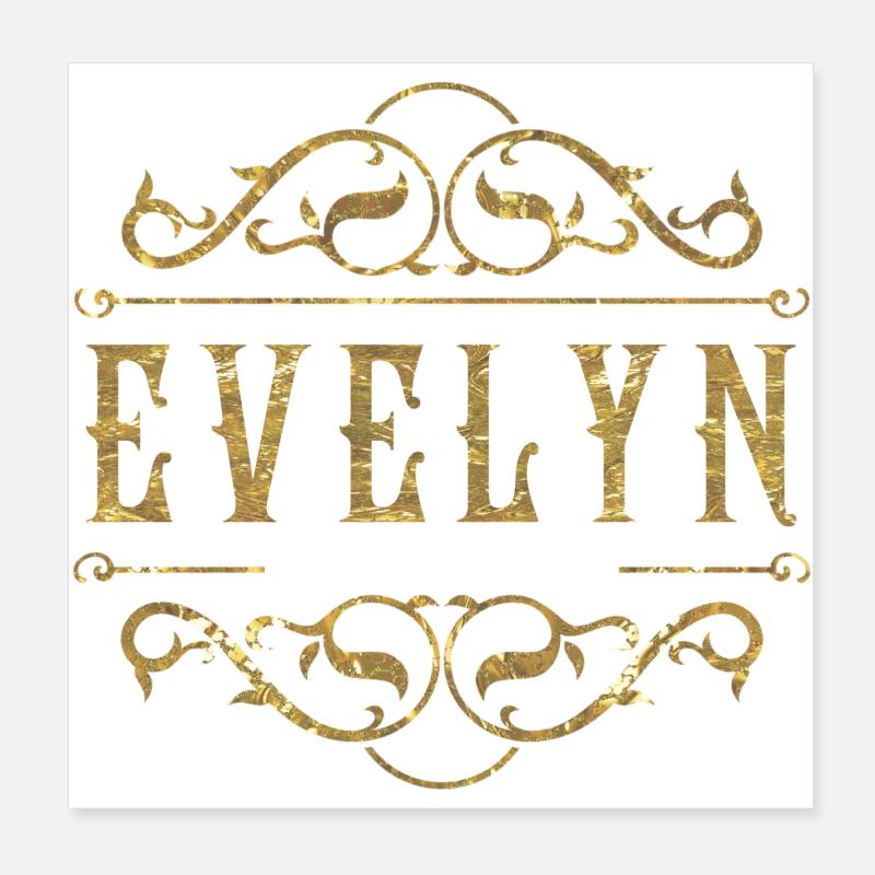 Evelyn or Poster 20 x 20 cm