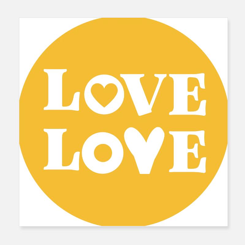 AMORE Poster 20x20 cm