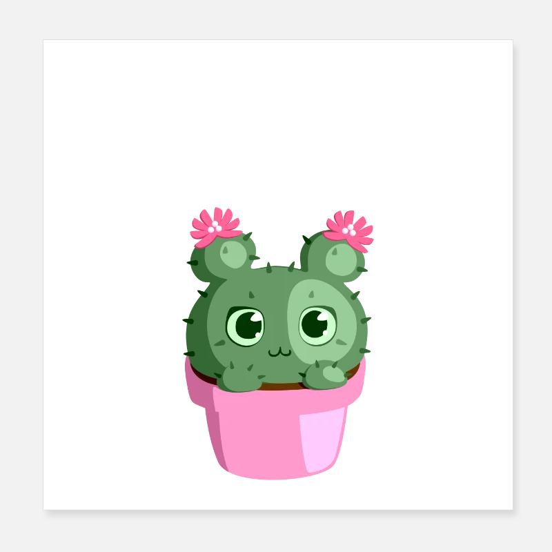 cactus mignon Poster 20 x 20 cm