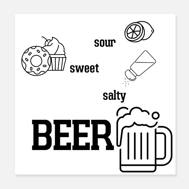 Bière Poster 20 x 20 cm