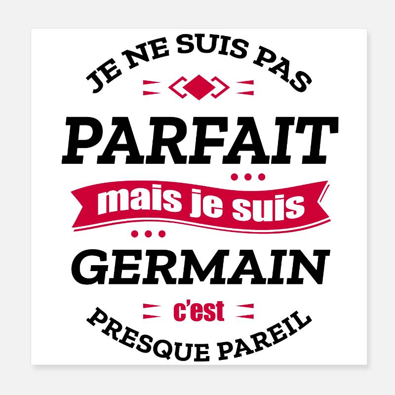 GERMAIN PARFAIT - PRENOM GERMAIN Poster 20 x 20 cm