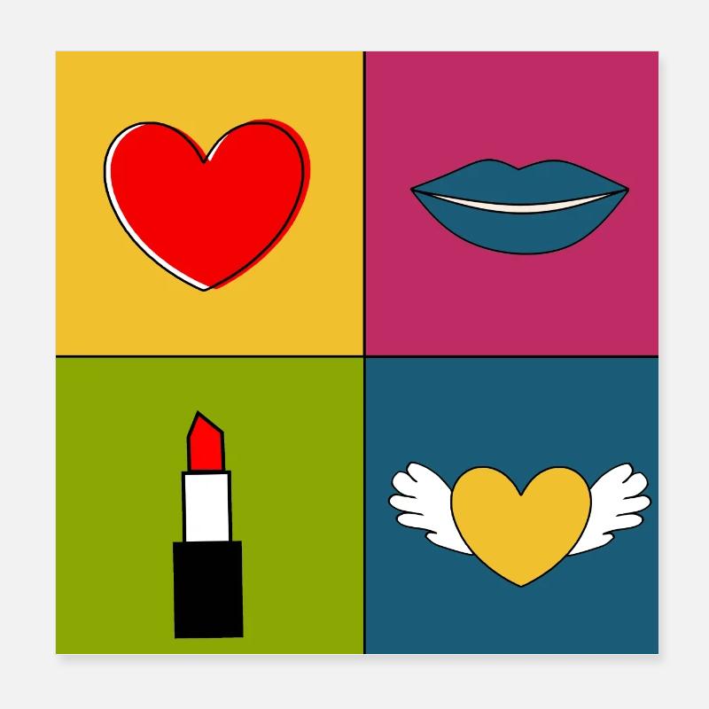 Muttertags Geschenk Mutter Muttertag Geschenkidee  Poster 20x20 cm