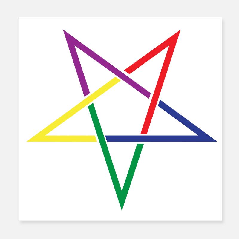 Pentakel Antikes Symbol Poster 20x20 cm