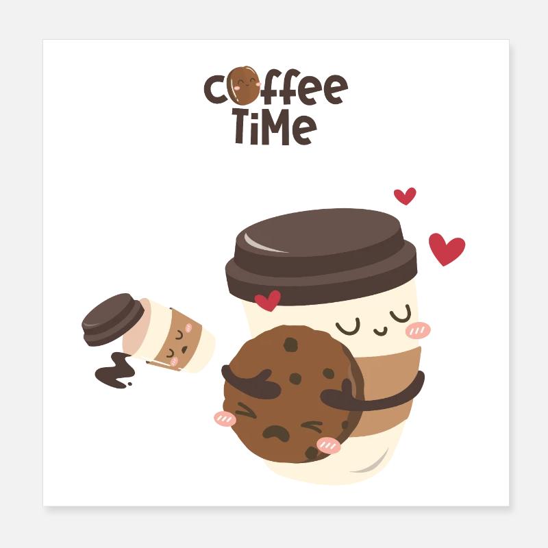 L’heure du café 2 Poster 20 x 20 cm