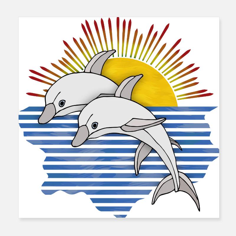 Delphine Poster 20x20 cm