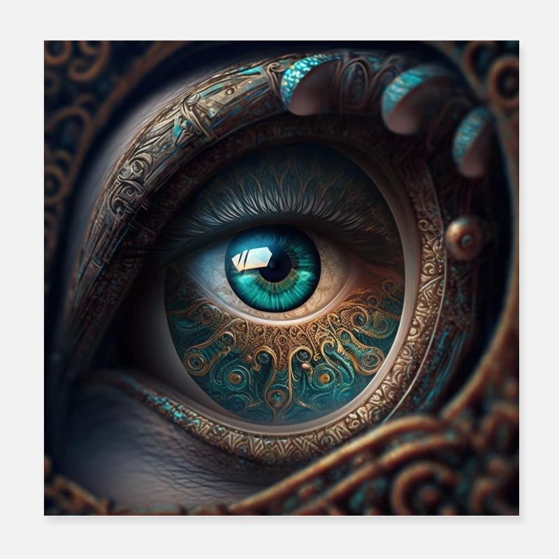 the eye by daniel costa 3 Poster 8" x 8" (20x20 cm)