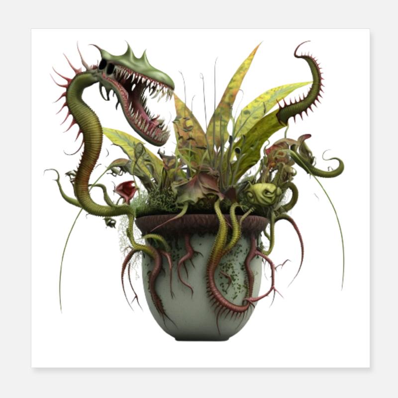 Carnivorous plants: The next scare? Poster 8" x 8" (20x20 cm)