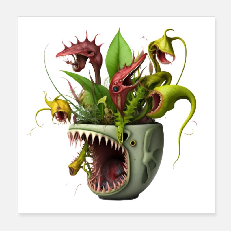 Carnivorous plants: The next scare? Poster 8" x 8" (20x20 cm)