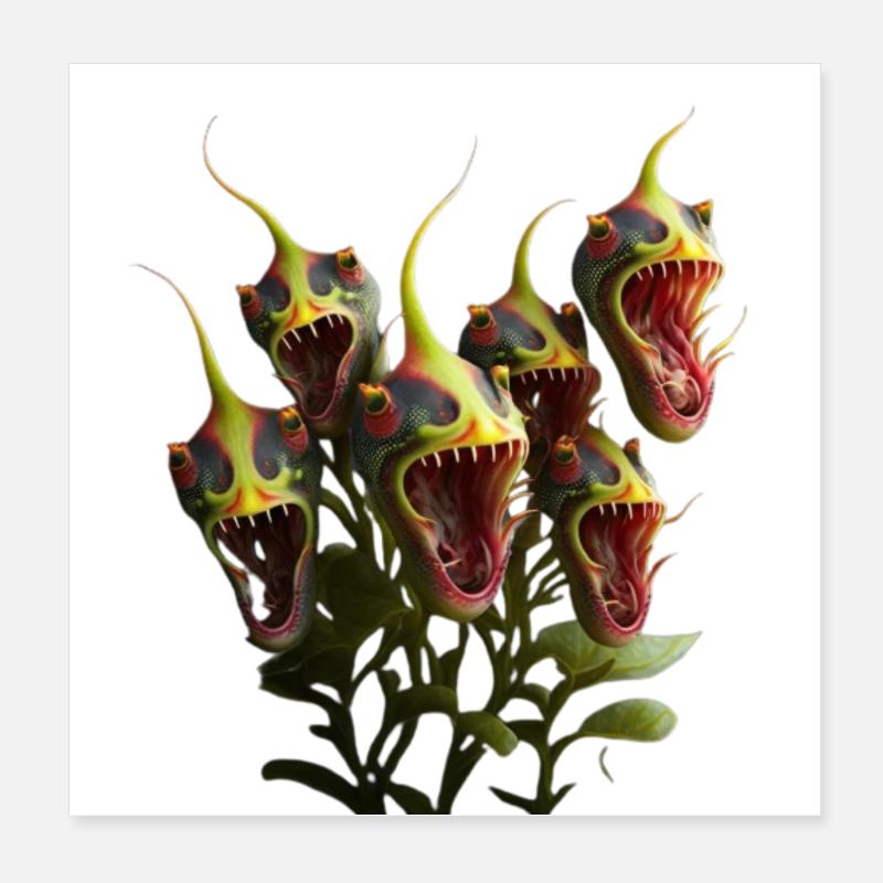 Untot und hungrig Poster 20x20 cm