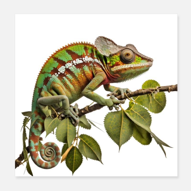Glamour caméléon Poster 20 x 20 cm