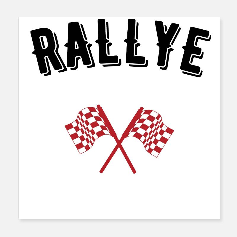 rallye Poster 20 x 20 cm
