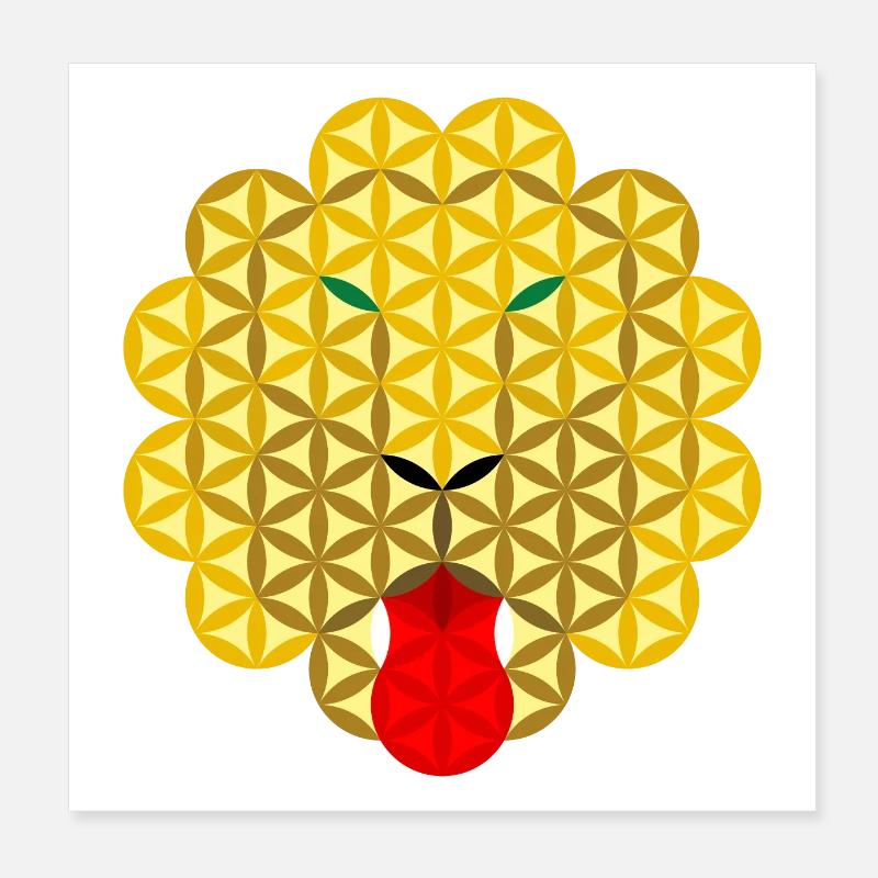 Lion de vie SMLB/TGR Poster 20 x 20 cm