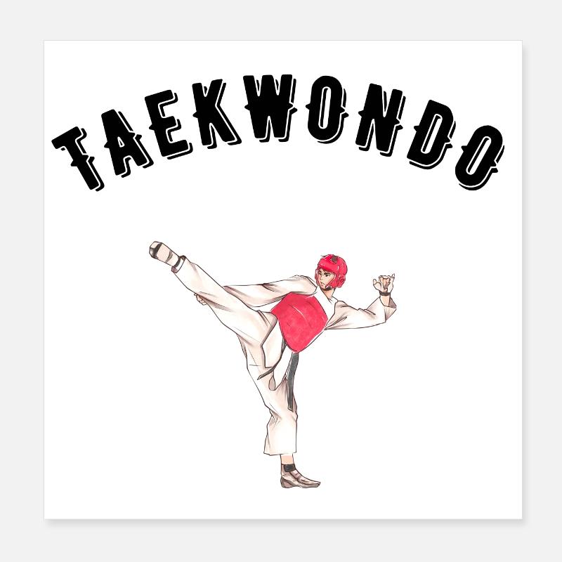 Taekwondo Poster 20x20 cm