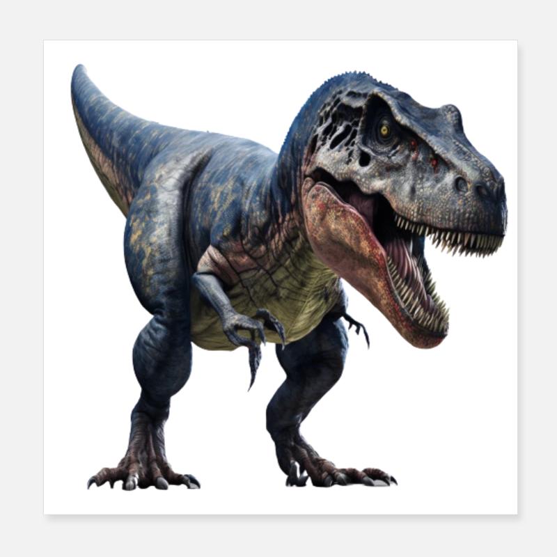 A real dino king: The T-Rex Poster 8" x 8" (20x20 cm)