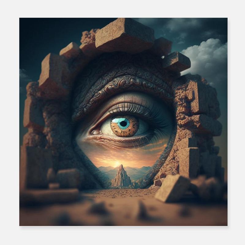 eye by daniel costa 6 Poster 8" x 8" (20x20 cm)