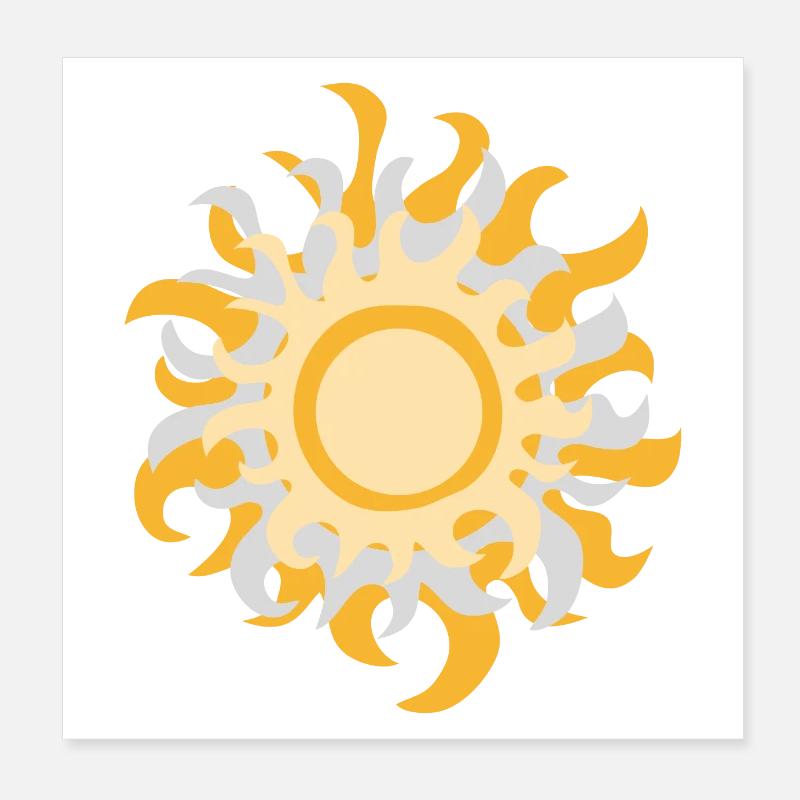 Sol Levante Poster 20x20 cm