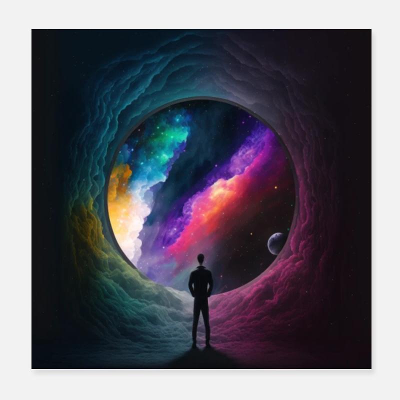 Fantasy - Poster 20x20 cm - Weiß