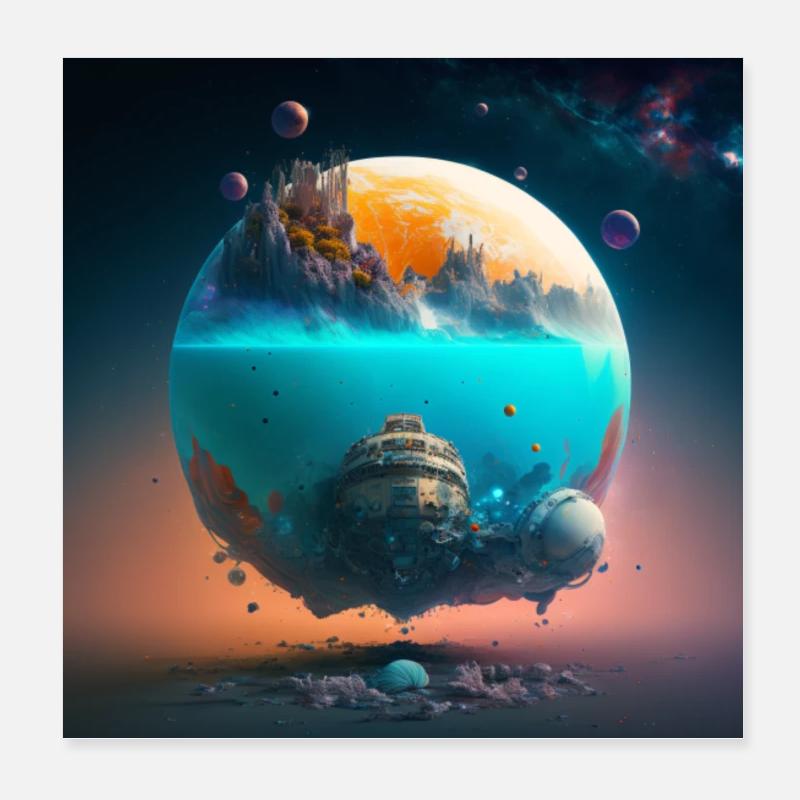 Fantaisie Poster 20 x 20 cm