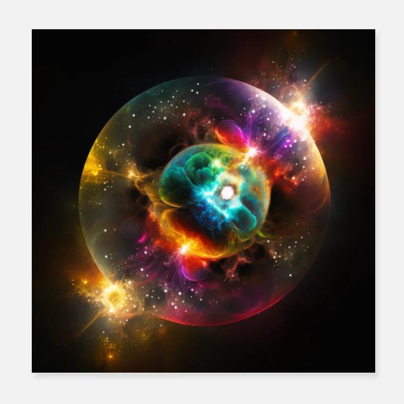 Fantasy - Poster 8" x 8" (20x20 cm) - white