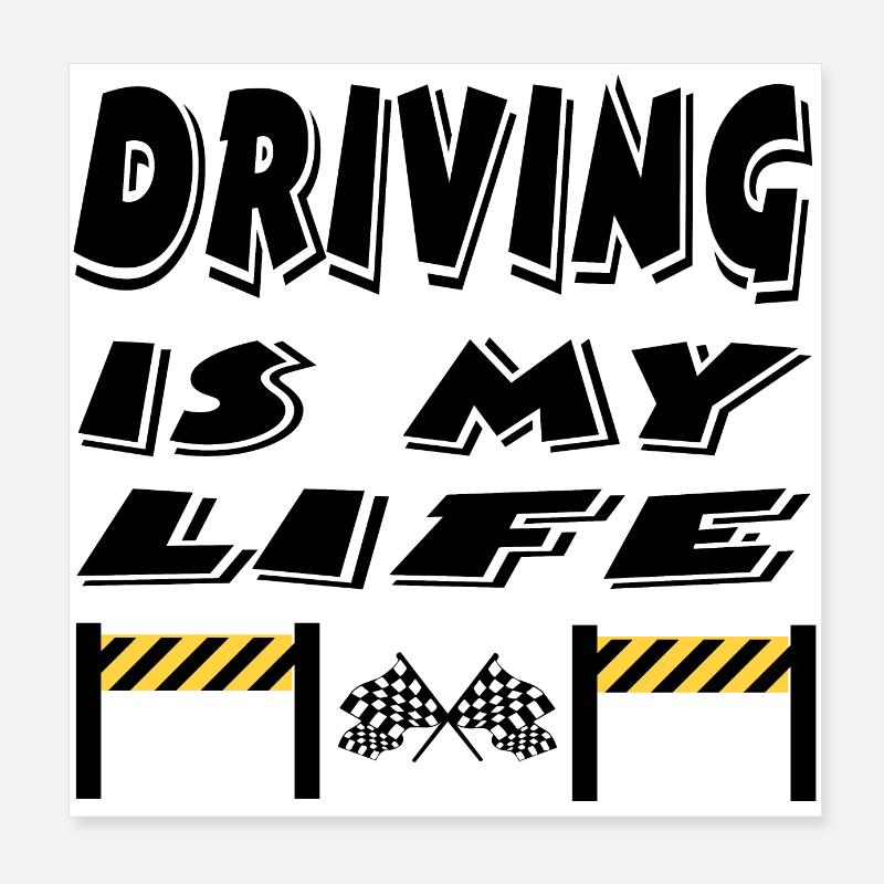 Voiture Poster 20 x 20 cm