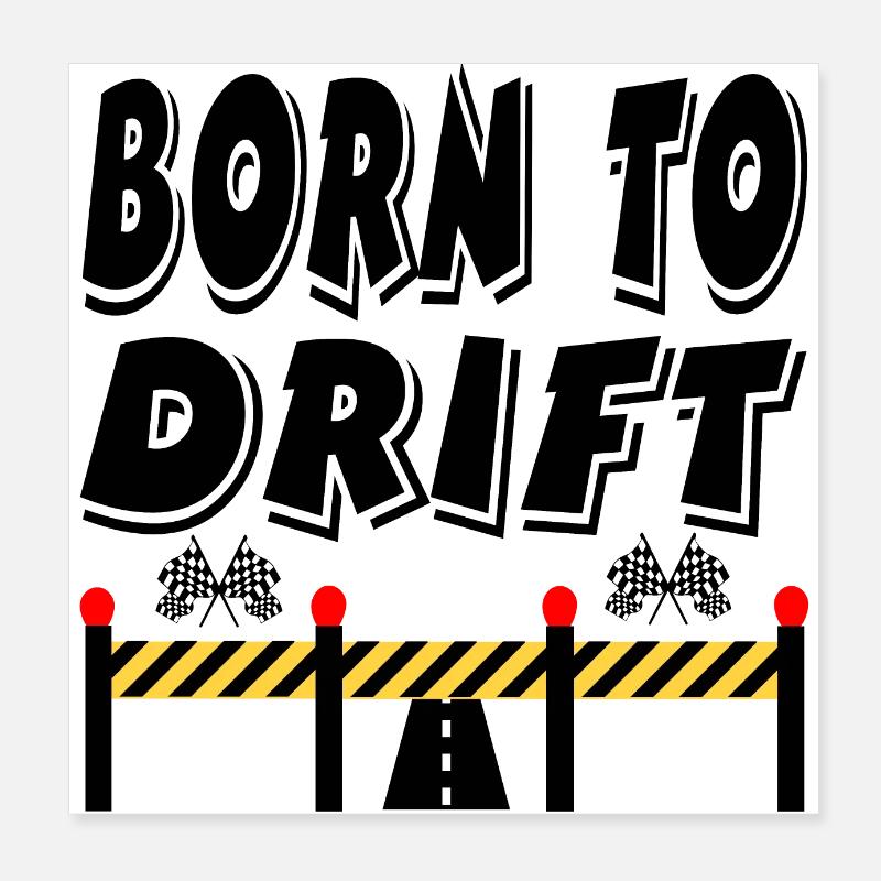 Car Poster 8" x 8" (20x20 cm)